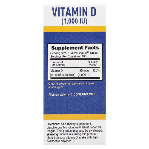 Superior Source, витамин D3, 25 мкг (1000 МЕ), 100 быстрорастворимых таблеток MicroLingual® Superior Source, витамин D3, 25 мкг (1000 МЕ), 100 быстрорастворимых таблеток MicroLingual®